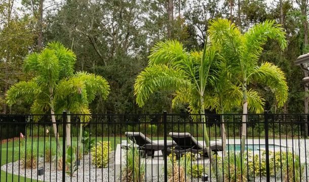 Sleek black metal roof